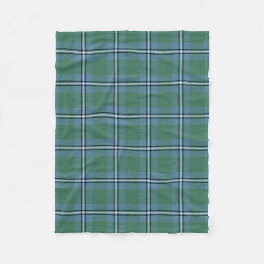 Couverture Polaire Clan écossais Irvine de DrumTartan Plaid (Devant)
