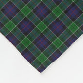 Couverture Polaire Clan écossais Leslie chassant le tartan classique (Coin)