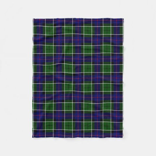 Couverture Polaire Clan écossais Leslie Tartan Plaid (Devant)