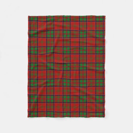 Couverture Polaire Clan écossais MacDonald de Glencoe Tartan Plaid (Devant)