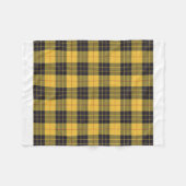 Couverture Polaire Clan écossais MacLeod de Lewis Yellow Black Tartan (Devant (Horizontal))