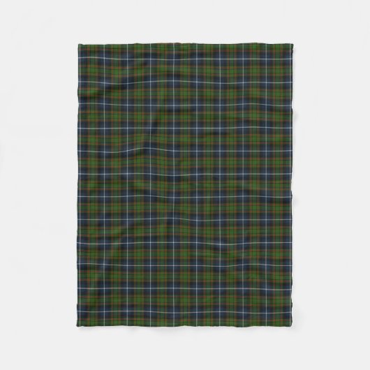 Couverture Polaire Clan écossais MacRae chassant le tartan classique (Devant)
