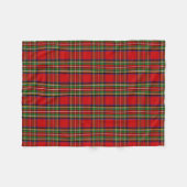 Couverture Polaire Clan écossais Stewart Tartan Plaid (Devant (Horizontal))