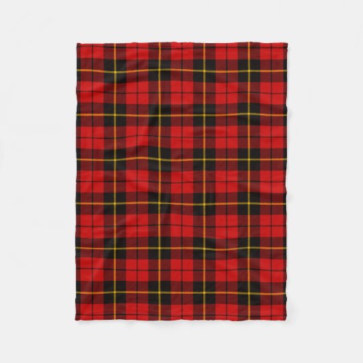 Couverture Polaire Clan écossais Wallace Tartan Plaid (Devant)