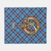 Couverture Polaire Clan Elliot Crest sur le tarte antique (Devant (Horizontal))