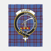 Couverture Polaire Clan Elliot Tartan Plaid (Devant)
