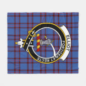 Couverture Polaire Clan Elliot Tartan Plaid (Devant (Horizontal))