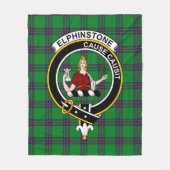 Couverture Polaire Clan Elphinstone Chasse Tartan Plaid (Devant)