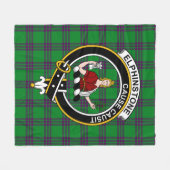 Couverture Polaire Clan Elphinstone Chasse Tartan Plaid (Devant (Horizontal))