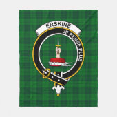 Couverture Polaire Clan Erskine Chasse Tartan Plaid (Devant)