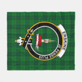 Couverture Polaire Clan Erskine Chasse Tartan Plaid (Devant (Horizontal))