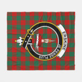Couverture Polaire Clan Erskine Tartan Plaid (Devant (Horizontal))