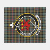 Couverture Polaire Clan Farquharson Patiné Tartan Plaid (Devant (Horizontal))
