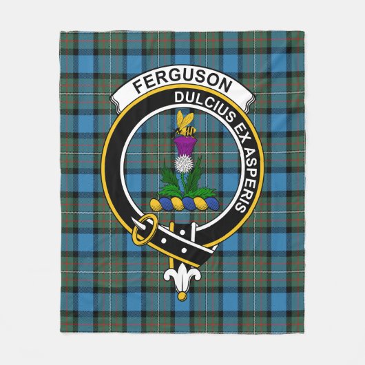 Couverture Polaire Clan Ferguson Ancien Tartan Plaid (Devant)
