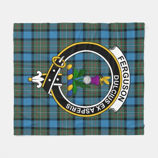 Couverture Polaire Clan Ferguson Ancien Tartan Plaid (Devant (Horizontal))
