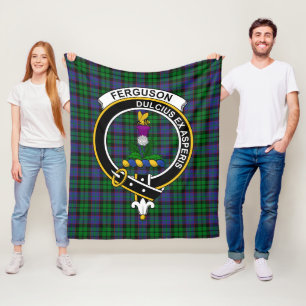 Couverture Polaire Clan Ferguson de Balquhidder Tartan Plaid
