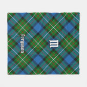 Couverture Polaire Clan Ferguson Tartan Fleece Blanche (Devant (Horizontal))