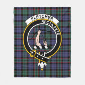 Couverture Polaire Clan Fletcher Tartan moderne Plaid (Devant)