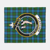 Couverture Polaire Clan Fletcher Tartan Plaid (Devant (Horizontal))