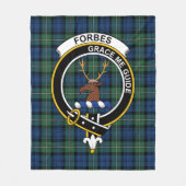 Couverture Polaire Clan Forbes Ancien Tartan Plaid (Devant)