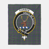Couverture Polaire Clan Forbes de Druinnor Tartan Plaid (Devant)