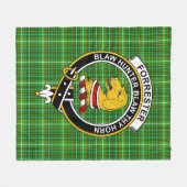 Couverture Polaire Clan Forrester Chasse Tartan Plaid (Devant (Horizontal))