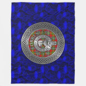 Couverture Polaire Clan Forrester | Foster Crest & Tartan Knot (Devant)