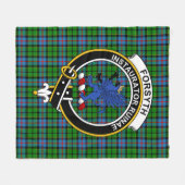 Couverture Polaire Clan Forsythn Tartan Plaid (Devant (Horizontal))
