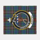 Couverture Polaire Clan Fraser Chasse Ancien De Lovat Tartan Plaid (Devant (Horizontal))