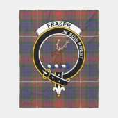 Couverture Polaire Clan Fraser Chasse Tartan moderne Plaid (Devant)