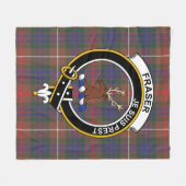 Couverture Polaire Clan Fraser Chasse Tartan moderne Plaid (Devant (Horizontal))
