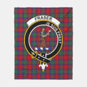 Couverture Polaire Clan Fraser de Lovat (Fraser d'Altyre) Tartan Pla (Devant)