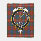 Couverture Polaire Clan Fraser De Lovat Tartan Plaid (Devant)