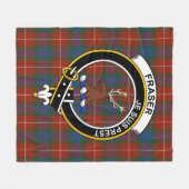 Couverture Polaire Clan Fraser De Lovat Tartan Plaid (Devant (Horizontal))