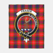 Couverture Polaire Clan Fraser Moderne de Lovat Tartan Plaid (Devant)