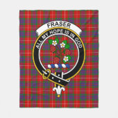 Couverture Polaire Clan Fraser Tartan Plaid (Devant)