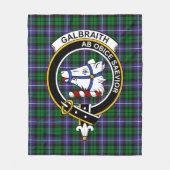 Couverture Polaire Clan Galbraith Tartan Plaid (Devant)