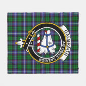 Couverture Polaire Clan Galbraith Tartan Plaid (Devant (Horizontal))