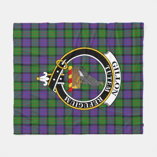 Couverture Polaire Clan Gillon Tartan Plaid (Devant (Horizontal))