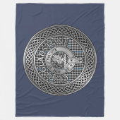 Couverture Polaire Clan Gladstone Crest & Tartan Knot (Devant)