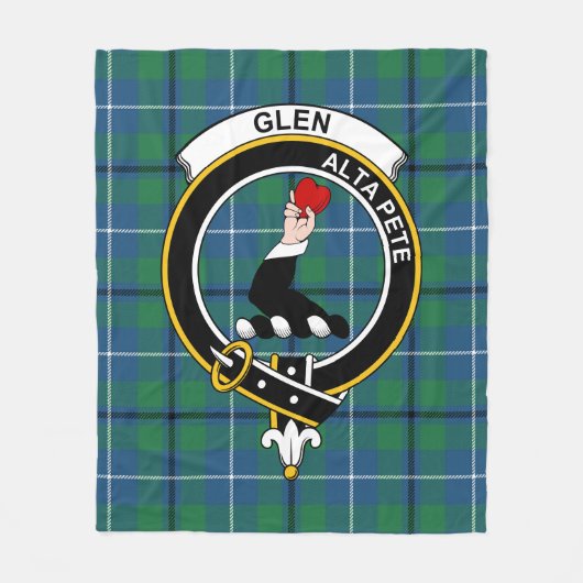 Couverture Polaire Clan Glen Ancien Tartan Plaid (Devant)