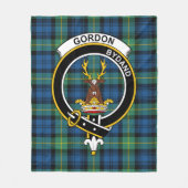 Couverture Polaire Clan Gordon Ancienne Tartan Plaid (Devant)