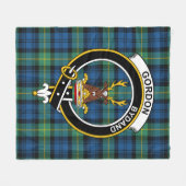 Couverture Polaire Clan Gordon Ancienne Tartan Plaid (Devant (Horizontal))