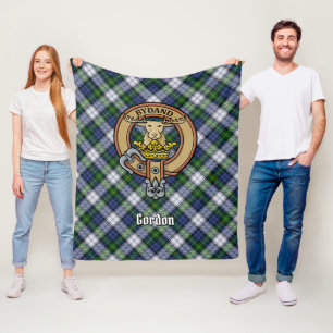 Couverture Polaire Clan Gordon Crest sur le tatan de robe