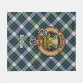 Couverture Polaire Clan Gordon Crest sur le tatan de robe (Devant (Horizontal))