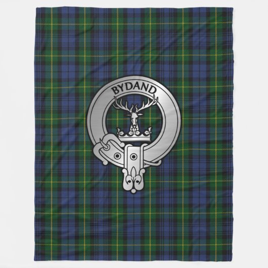 Couverture Polaire Clan Gordon Crest & Tartan (Devant)