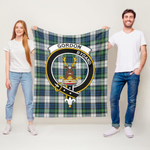 Couverture Polaire Clan Gordon habille Tartan antique plaid