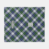 Couverture Polaire Clan Gordon habiller Tartan Fleece Blanche (Devant (Horizontal))