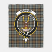 Couverture Polaire Clan Gordon Patiné Tartan Plaid (Devant)