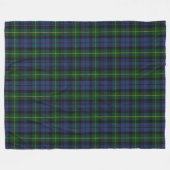 Couverture Polaire Clan Gordon Tartan Fleece Blanche (Devant (Horizontal))